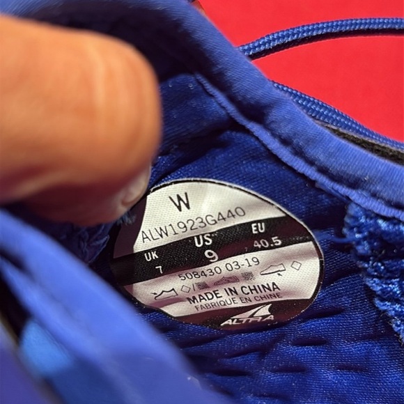 Altra Kayenta Running Shoe Women's size 9 blue sneakers shoes - Picture 9 of 11